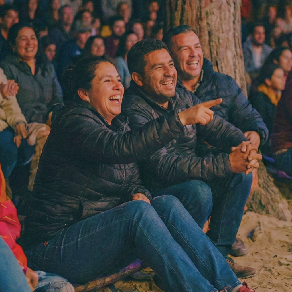 Público del circo feliz